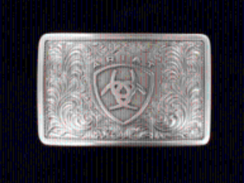 ARIAT ANTIQUE SILVER RECTANGLE BUCKLE