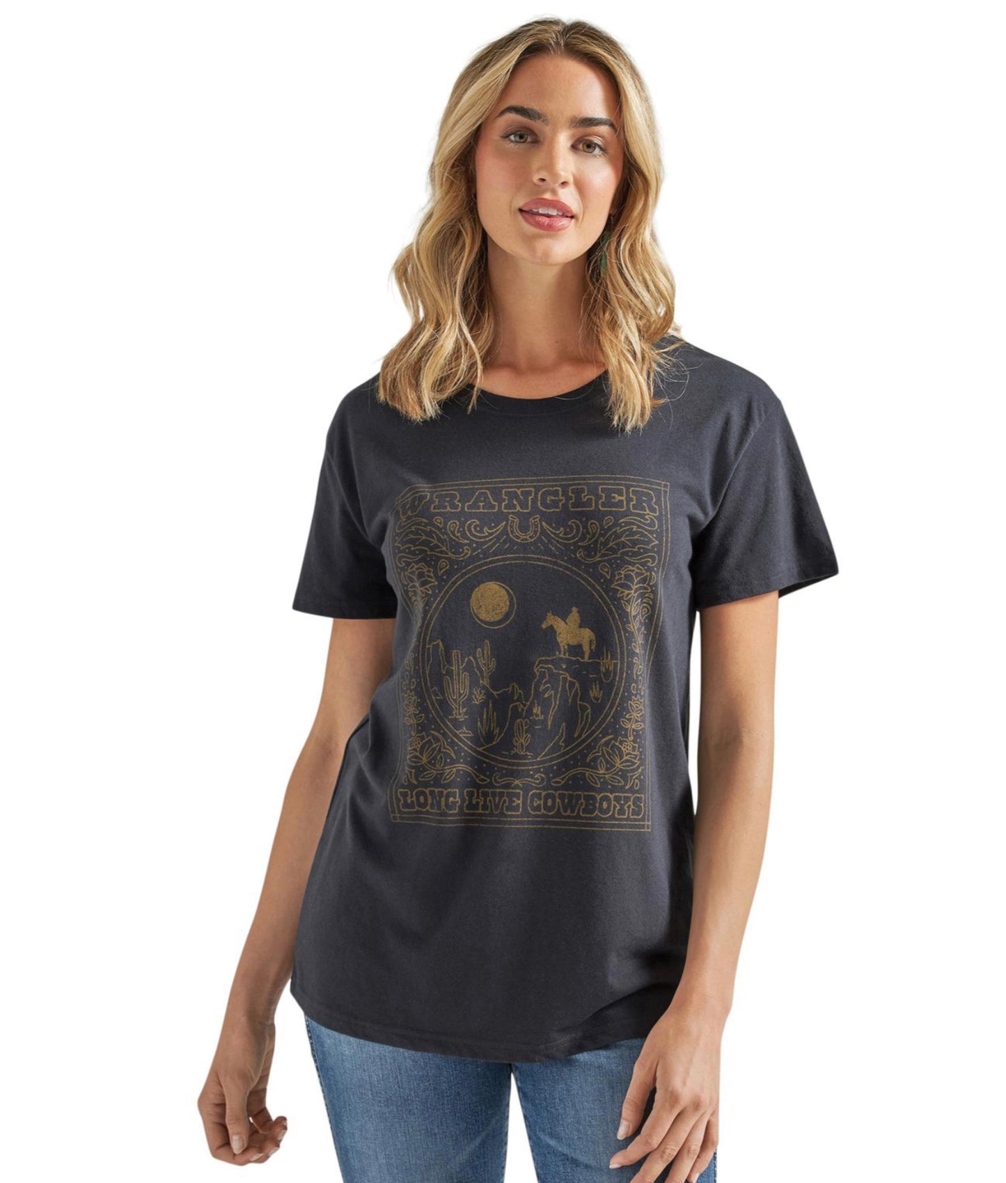 WRANGLER WOMENS RETRO BOYFRIEND FIT GRAPHIC TSHIRT