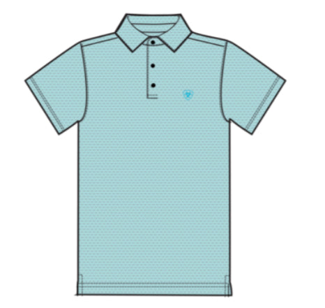 ARIAT MENS 360 AIRFLOW SHORT SLEEVE POLO SHIRT