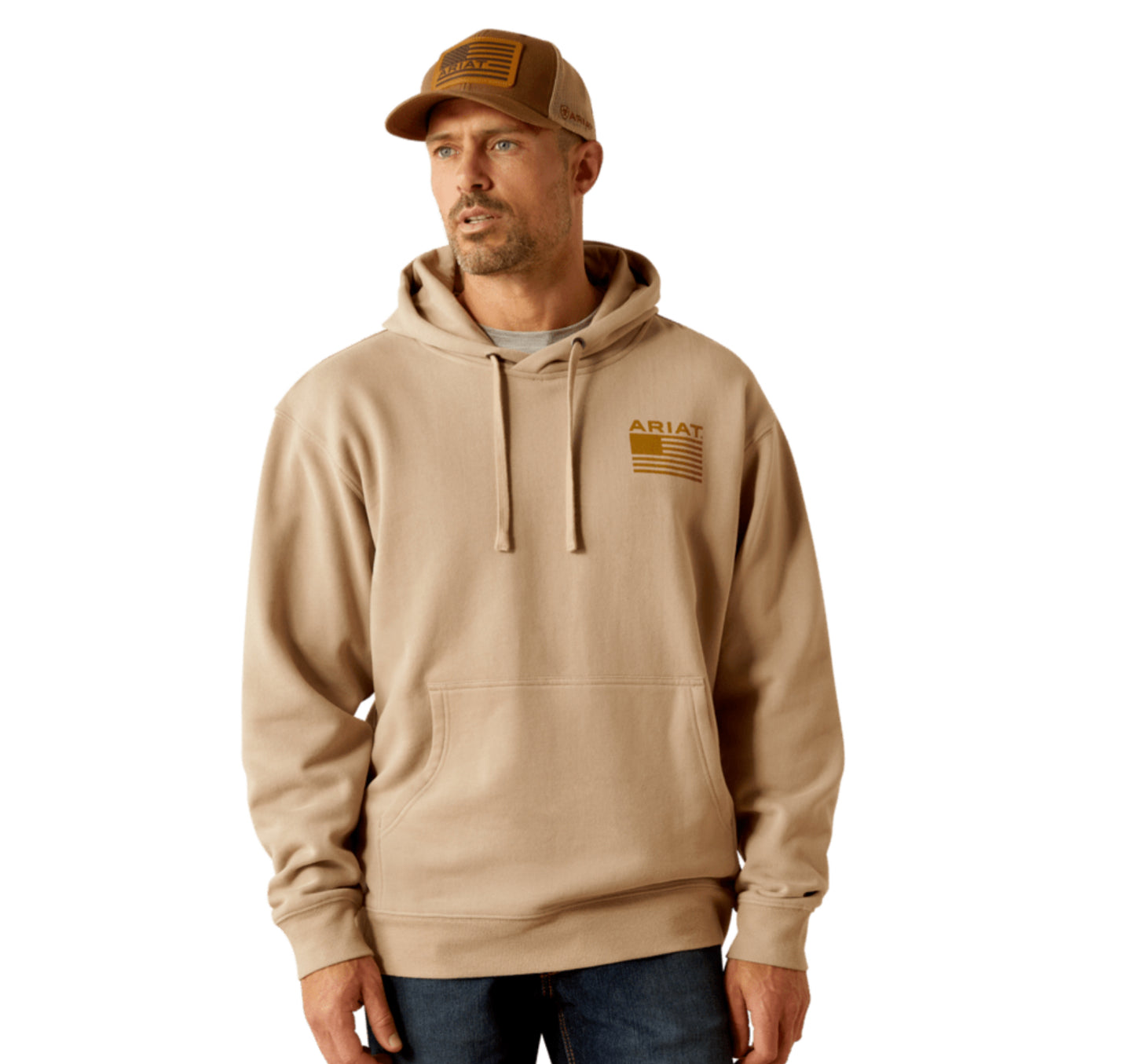 ARIAT MENS CAMO HEX HOODIE