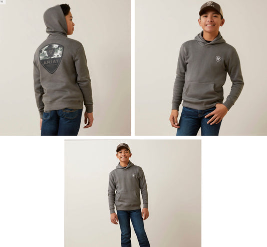 ARIAT BOYS CAMO CORPS HOODIE