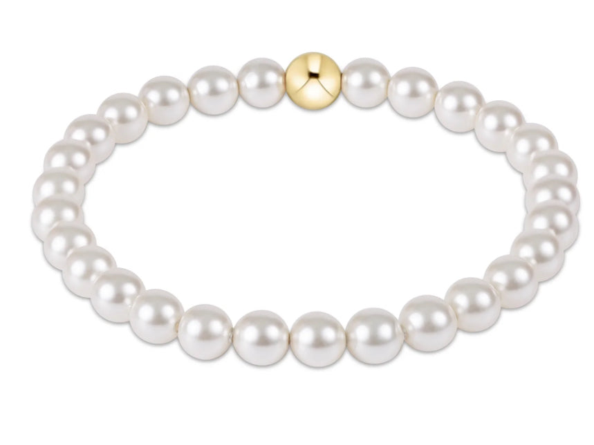 E NEWTON EXTENDS CLASSIC PEARL 6MM BEAD BRACELET