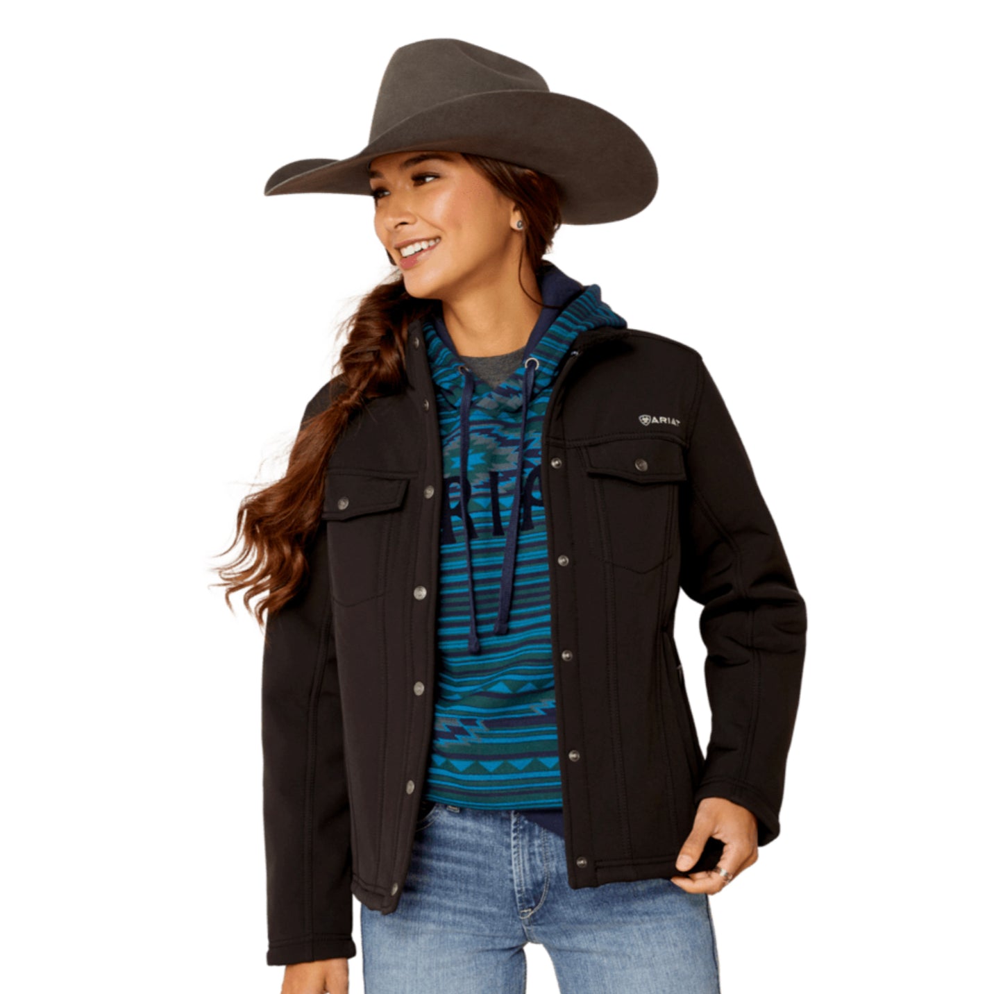 ARIAT WOMENS BERBER BACK SOFTSHELL JACKET