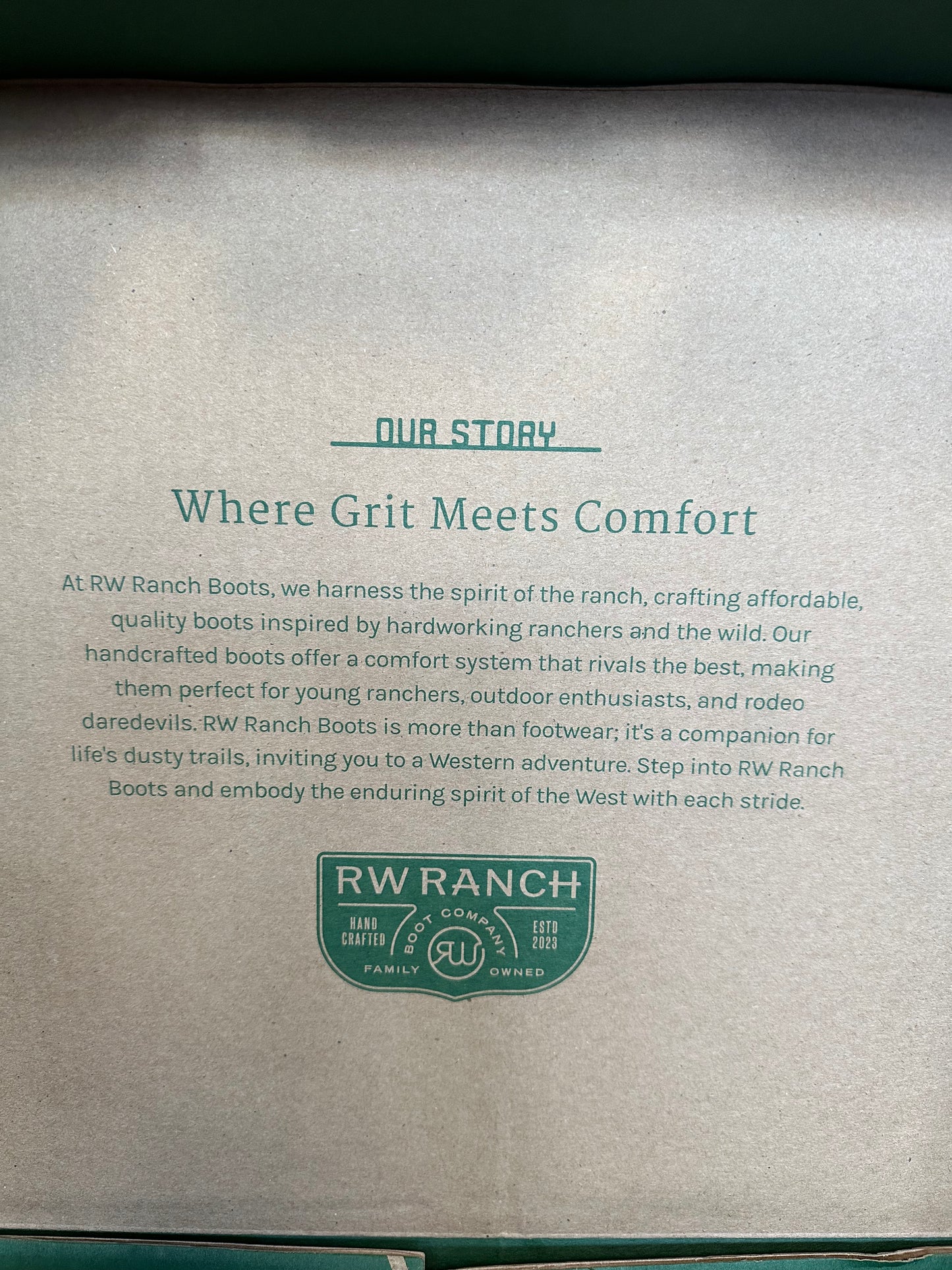 RW RANCH WRL0001 BROWN GOAT NARROW SQUARE