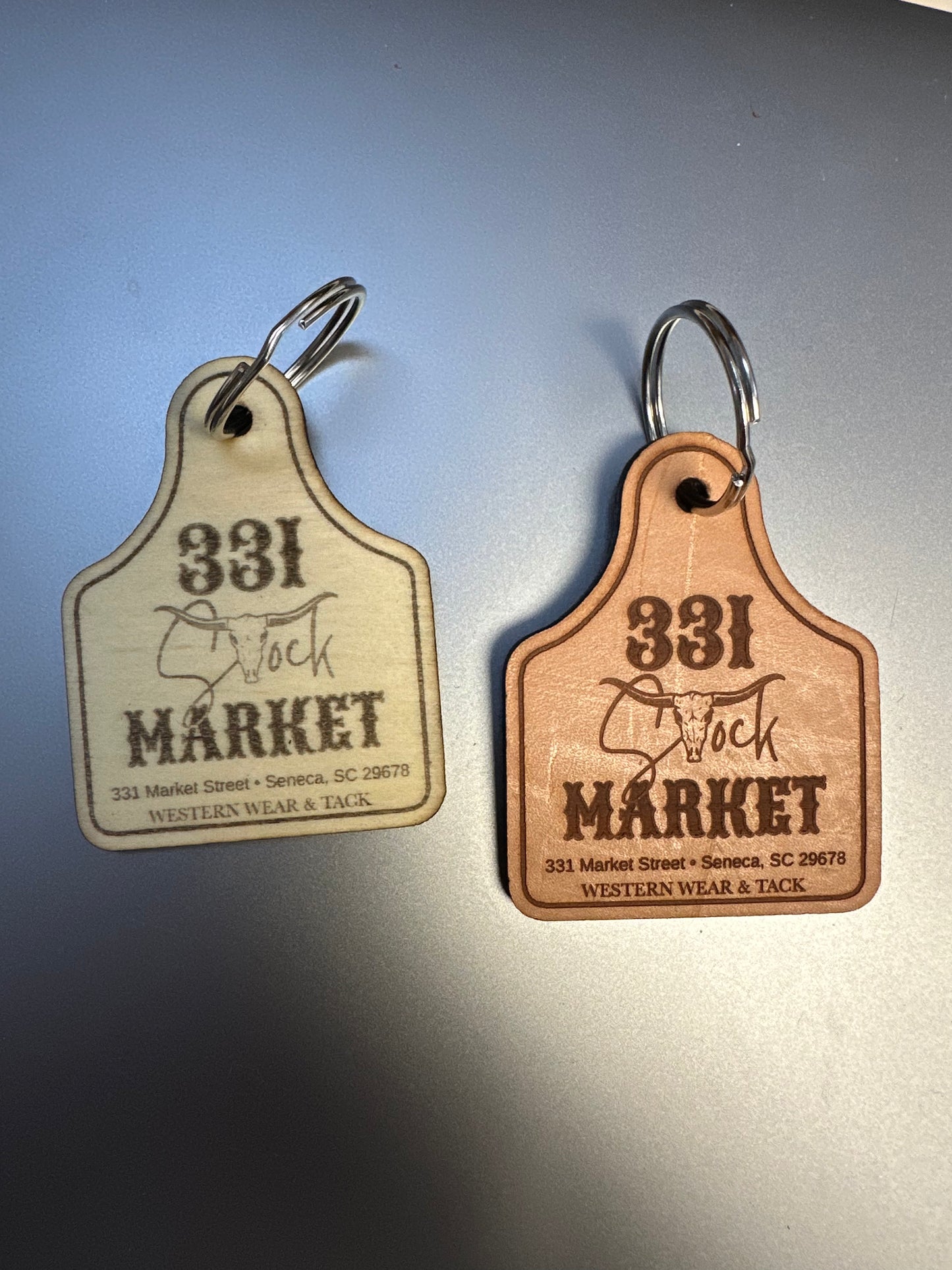 331 STOCK MARKET 75 CUSTOM LEATHER KEY CHAINS