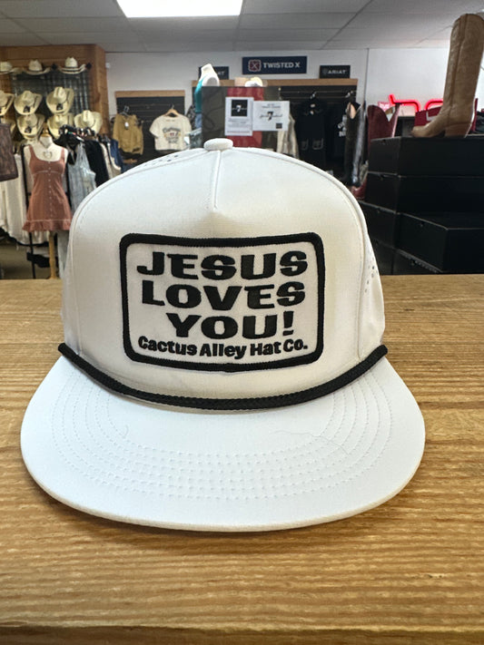 CACTUS ALLEY HAT CO “JESUS LOVES YOU”