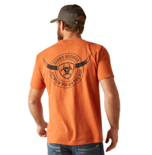 ARIAT MENS 8 SECONDS SHORT SLEEVE TSHIRT