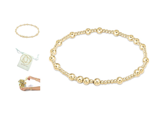 E NEWTON HOPE WRITTEN BRACELET GOLD