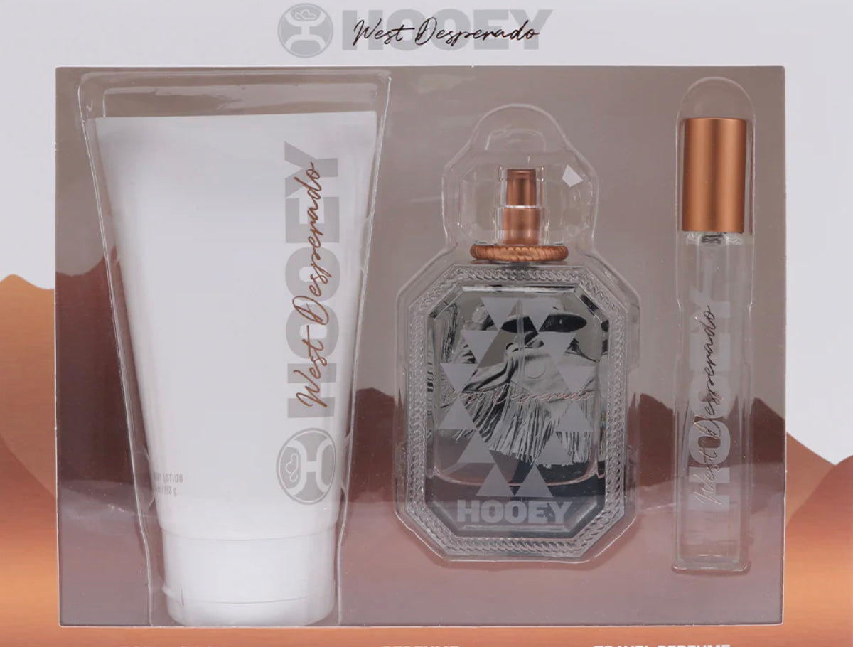 HOOEY WEST DESPERADO X HOOEY GIFT SET PERFUME, TRAVEL PERFUME AND LOTION