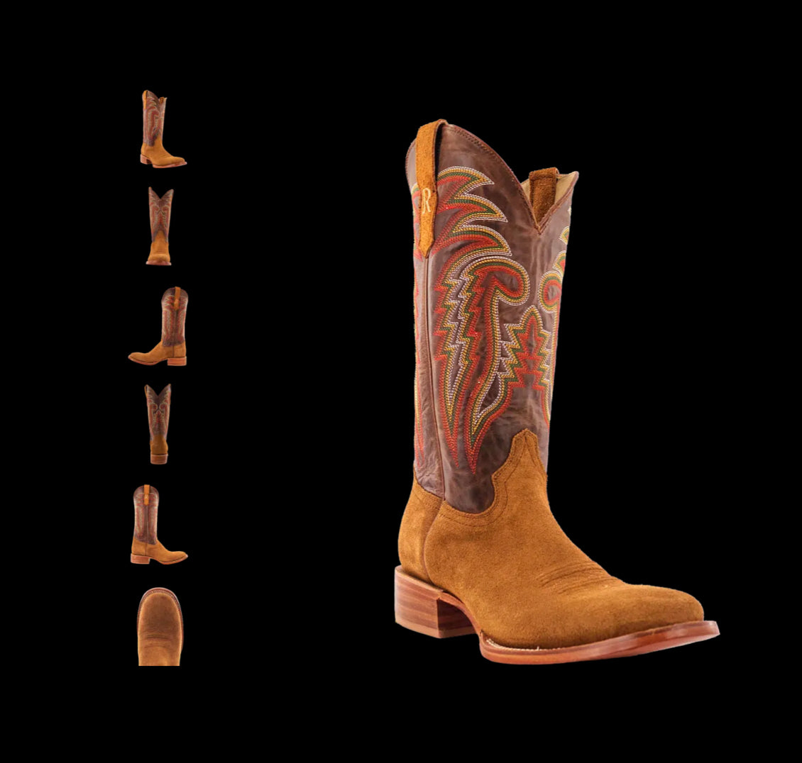 R WATSON MENS TAN ROUGHOUT COWHIDE/ARIZONA TANCOWHIDE