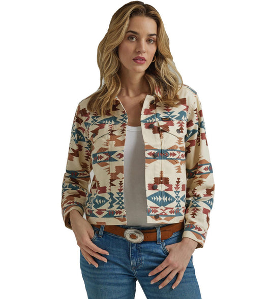 WRANGLER WOMENS AZTEC UNLINED JACKET