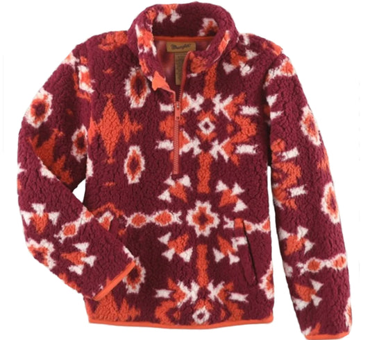 WRANGLER GIRLS SHERPA PULLOVER