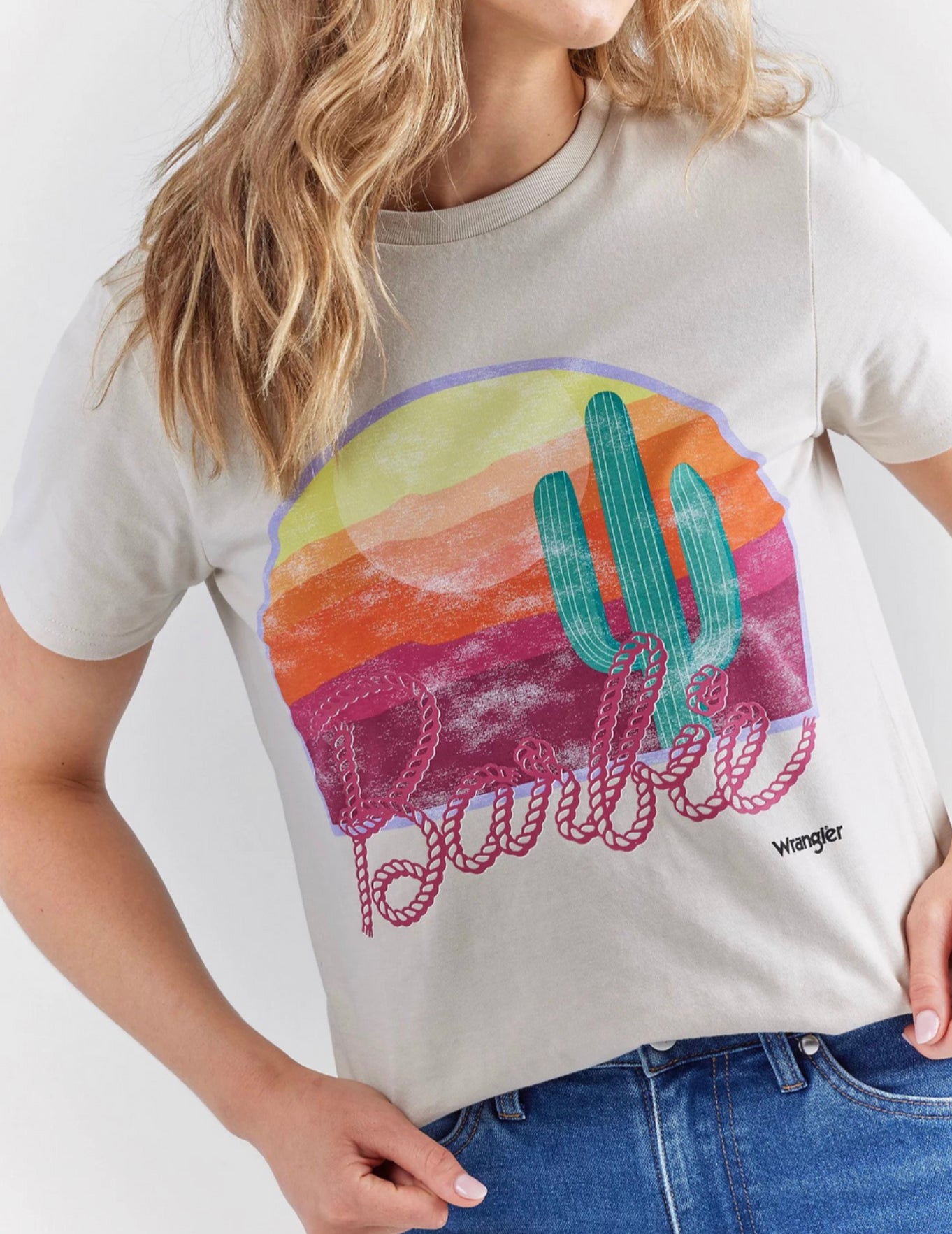 WRANGLER X BARBIE T-SHIRT-REGULAR FIT