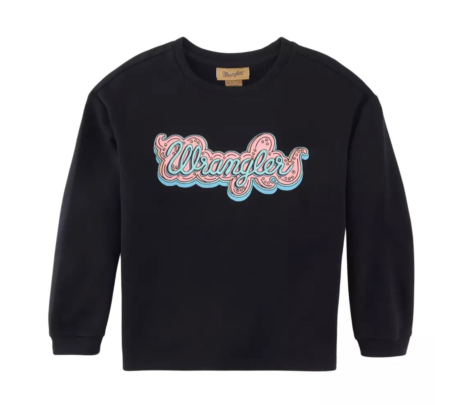 WRANGLER GIRLS BLACK SWEATSHIRT