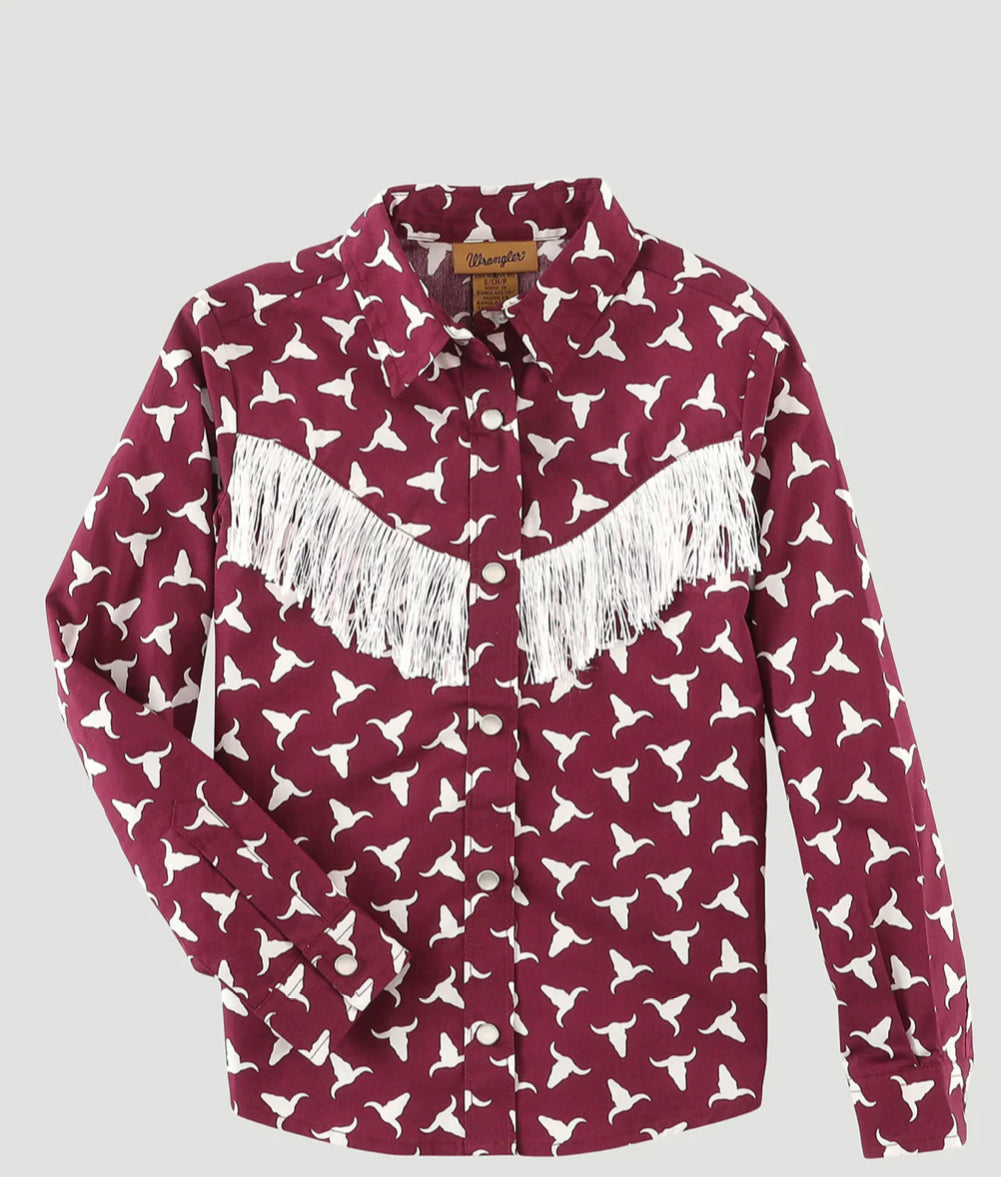 WRANGLER GIRLS WESTERN SNAP SHIRT