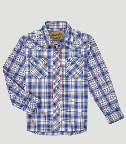 WRANGLER BOYS RETRO CORE LONG SLEEVE SHIRT