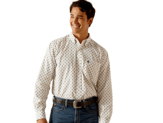 ARIAT MENS PARKER LONG SLEEVE CLASSIC FIT BUTTON UP SHIRT