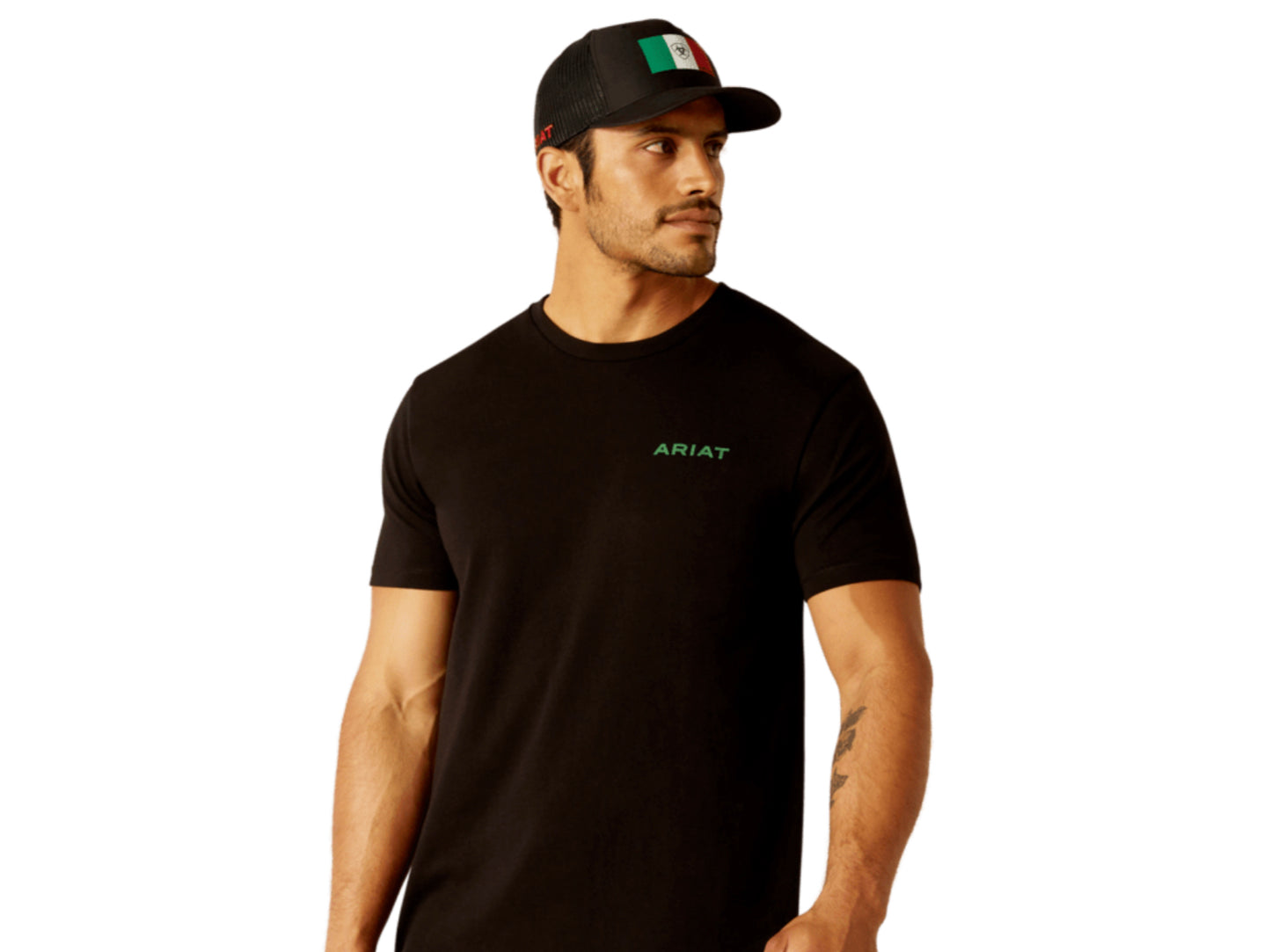 ARIAT MENS WOODEN BADGES TSHIRT