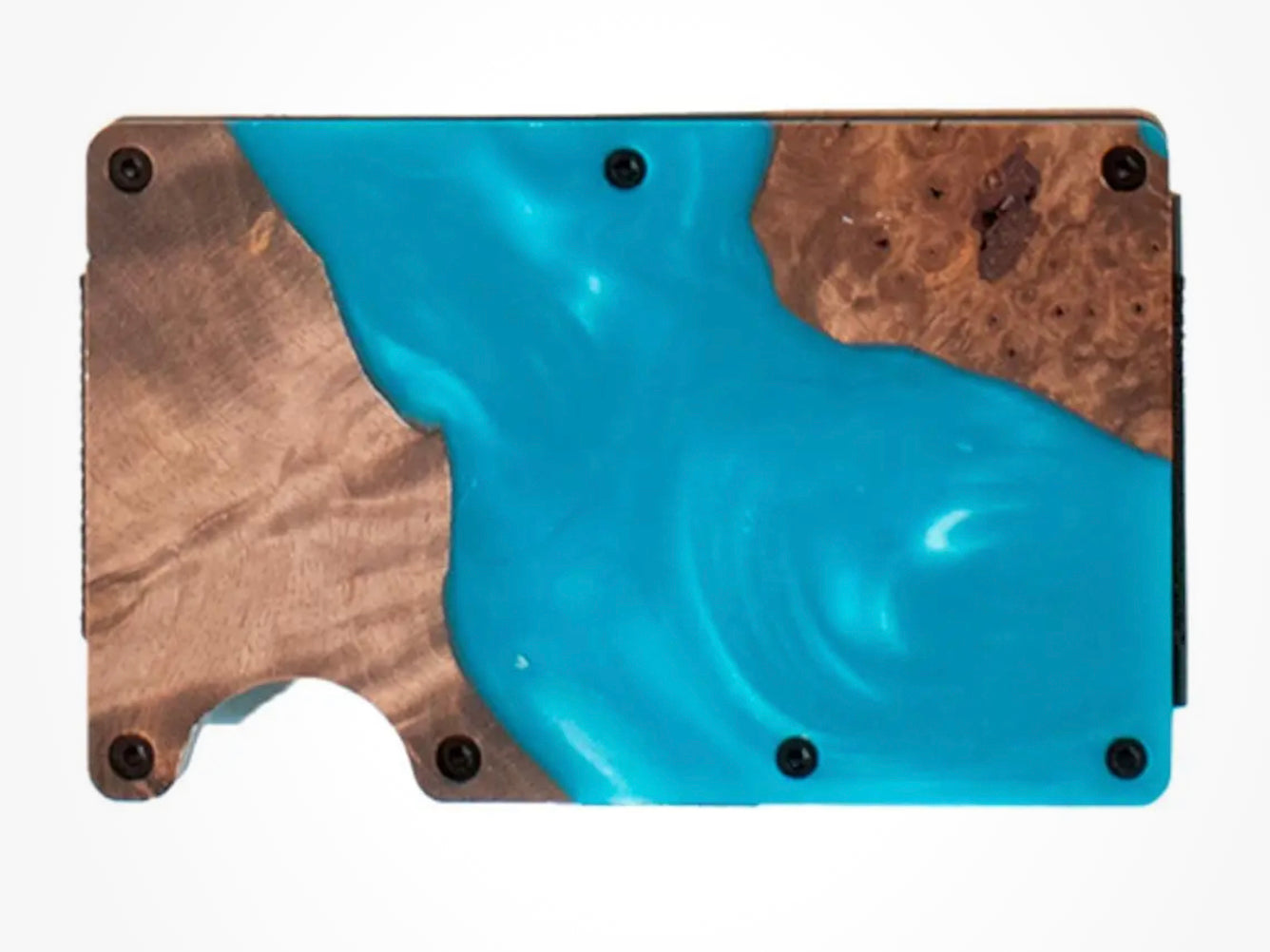 M&F SMART WALLET IN WOOD RESIN