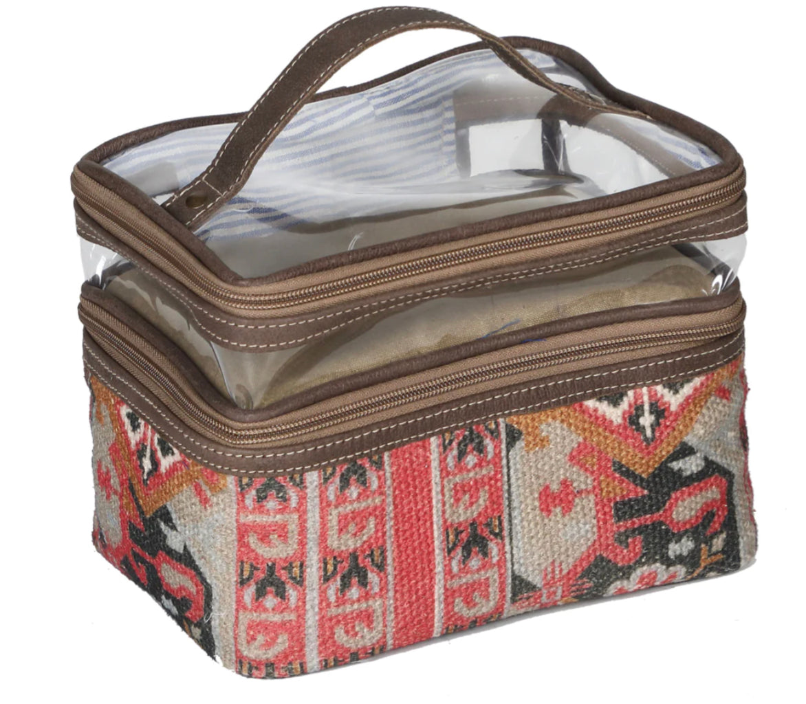 AMERICAN DARLING THREE COMPARTMENT COSMETICS CASE