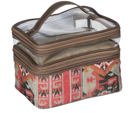AMERICAN DARLING THREE COMPARTMENT COSMETICS CASE