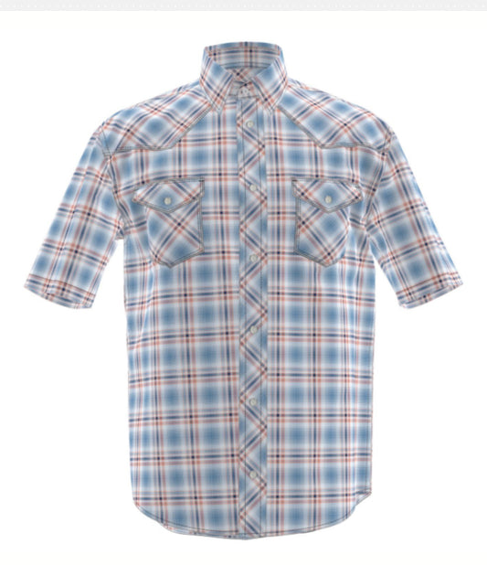 WRANGLER MENS 20X ADVANCED COMFORT SHORT SLEEVE SNAP