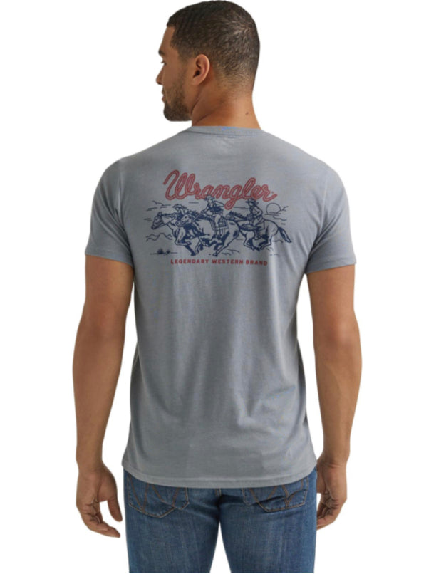 WRANGLER MENS REG TEE COWBOY RIDERS