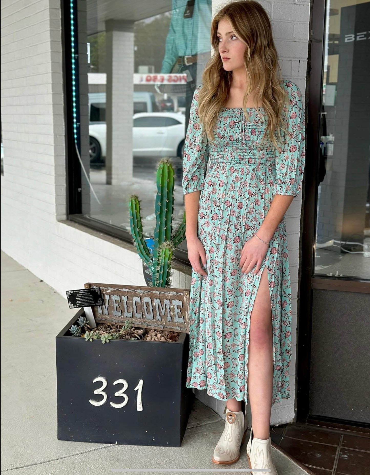 ROCK & ROLL DENIM WOMENS FLORAL BOHO DRESS