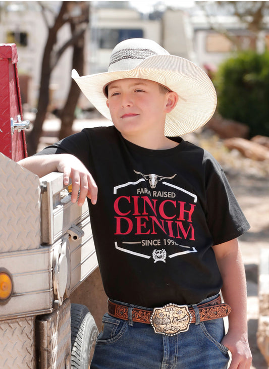 CINCH BOYS SHORT SLEEVE TEE