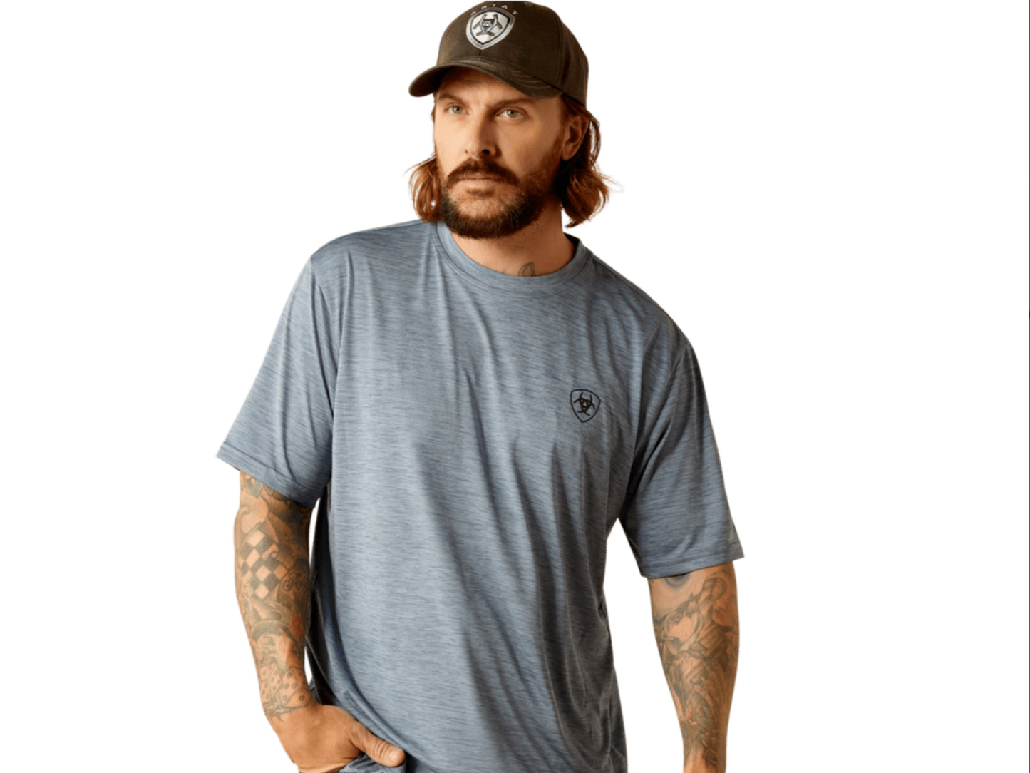 ARIAT MENS ARI SPIRITED SHORT SLEEVE CHARGER TEE