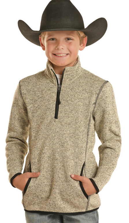 ROCK&ROLL DENIM GIRLS MELANGE PULLOVER