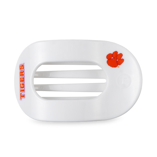 TELETIES - Flat Round Hair Clip | Large | Go Tigers!