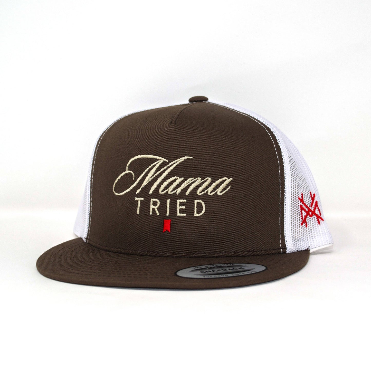 The Mad Hatter Co - MHC Mama Tried Ultra Trucker Hat: 6006 Yupoong White
