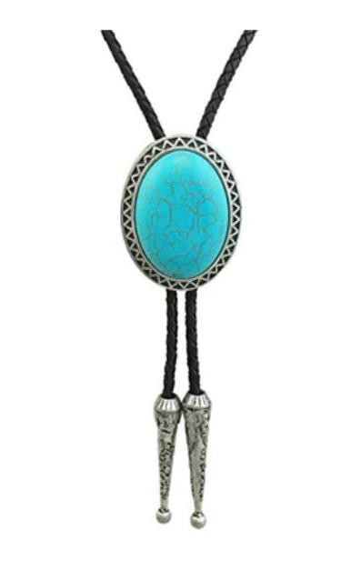 SimpleNGreat - Turquoise Western Cowboy Bolo Tie