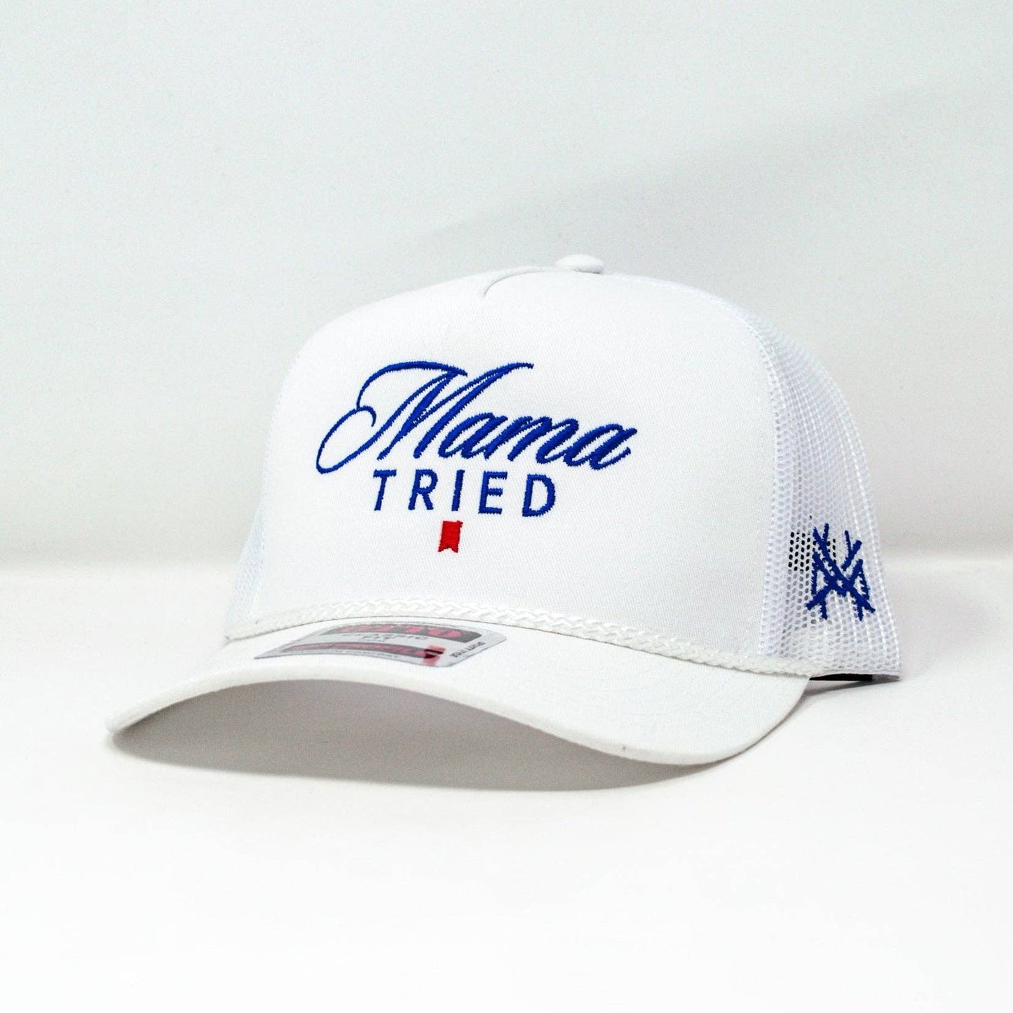 The Mad Hatter Co - MHC Mama Tried Ultra Trucker Hat: 6006 Yupoong White
