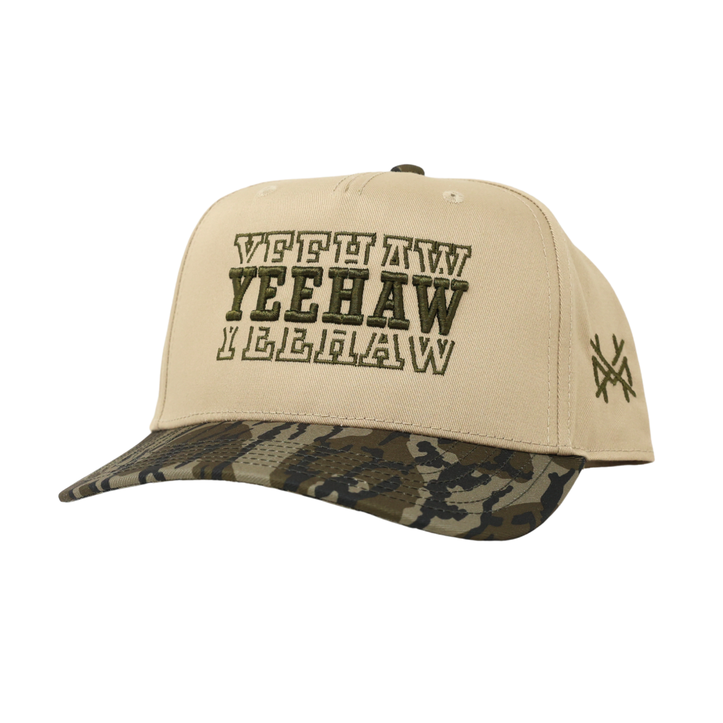 The Mad Hatter Co - Yeehaw Trucker Hat : Retro Mossy Oak Breakup Country/Black