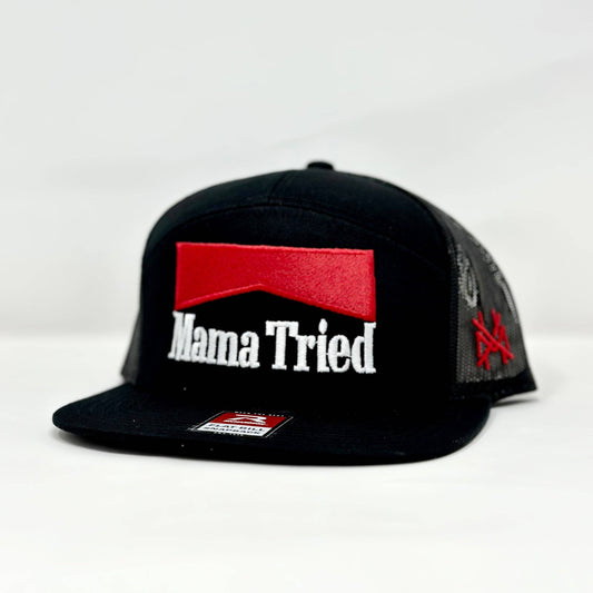 The Mad Hatter Co - MHC Mama Tried - Cowboy Killer Trucker Hat: 168 Richardson Black