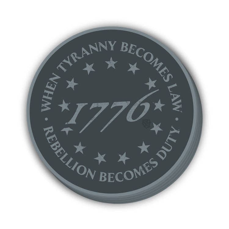 Shield Republic LLC - When Tyranny Becomes Law 1776 Decal