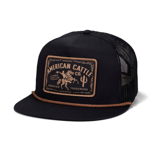 American Cattle Co - Bucking Horse Hat: Black
