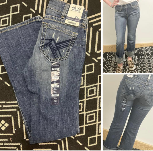 ARIAT WOMENS PERFECT RISE BOOT CUT JEAN IN CANADIAN
