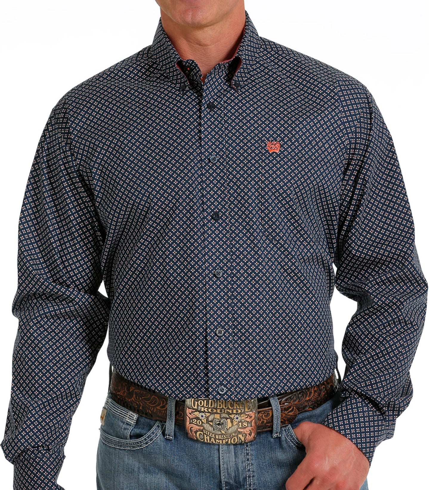 CINCH MENS LONG SLEEVE PRINT SHIRT