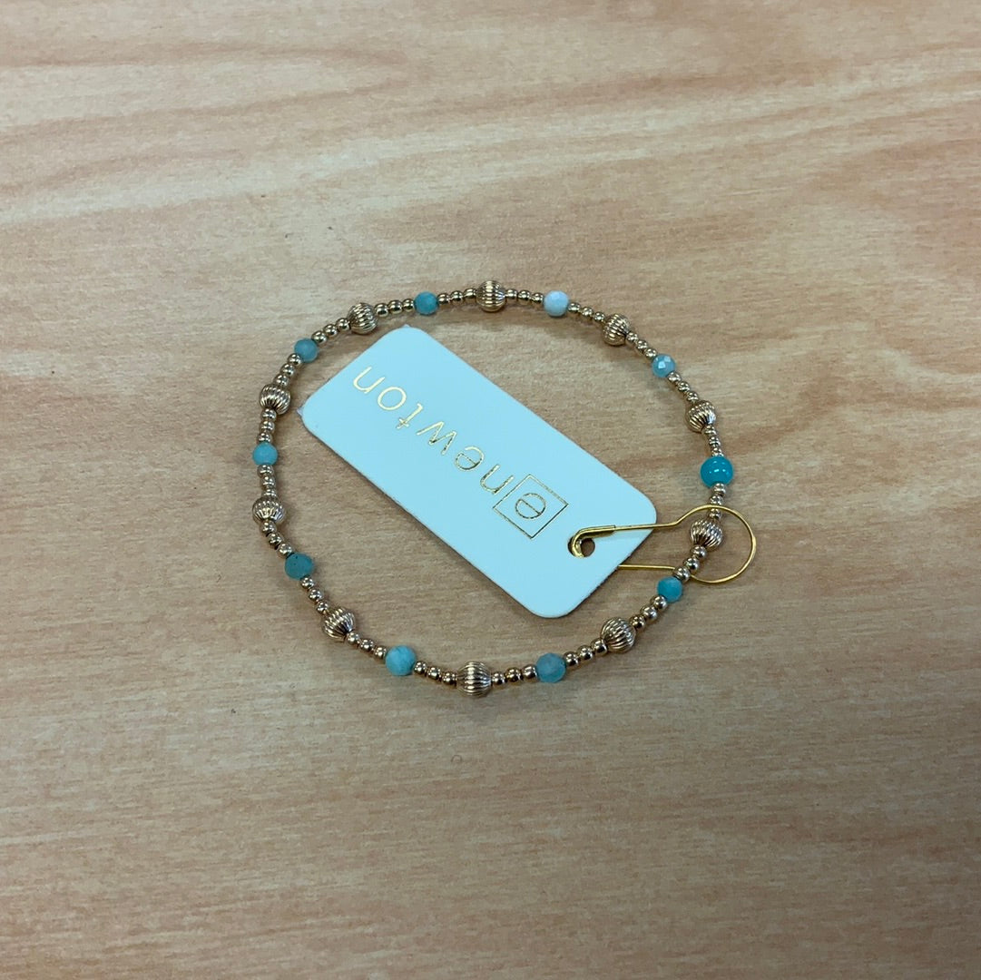 E NEWTON DIGNITY SINCERITY PATTERN 4 MM BEAD BRACELET