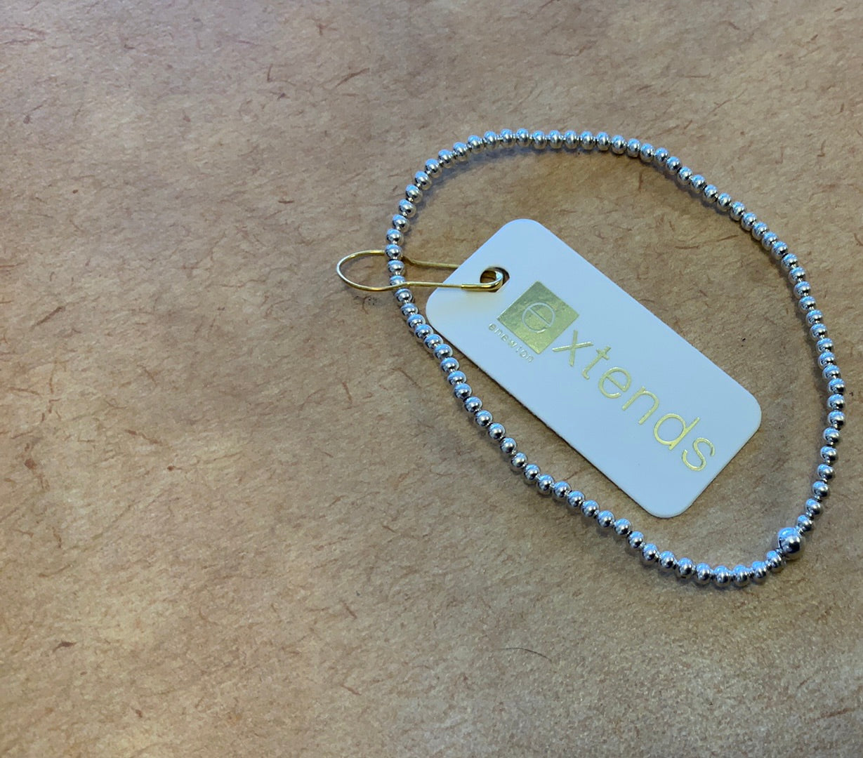 E NEWTON EXTENDS CLASSIC STERLING 2.5 MM BEAD BRACELET