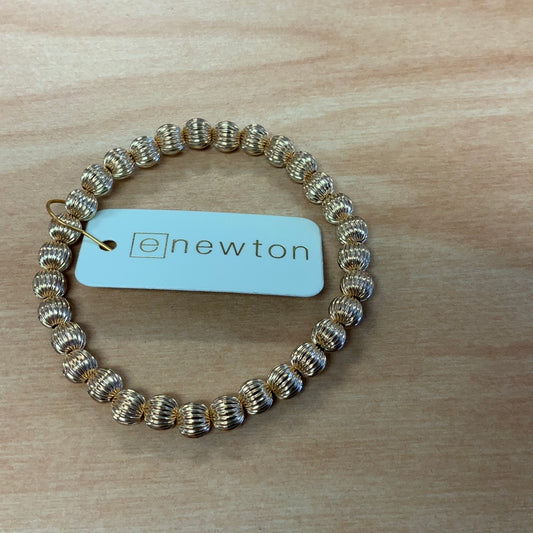 E NEWTON DIGNITY GOLD 6 MM BEAD BRACELET
