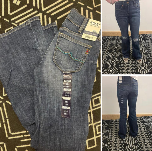 ARIAT WOMENS PERFECT RISE FLARE IN SIREN