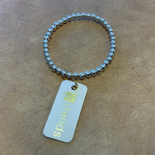 E NEWTON EXTENDS CLASSIC STERLING 5 MM BEAD BRACELET