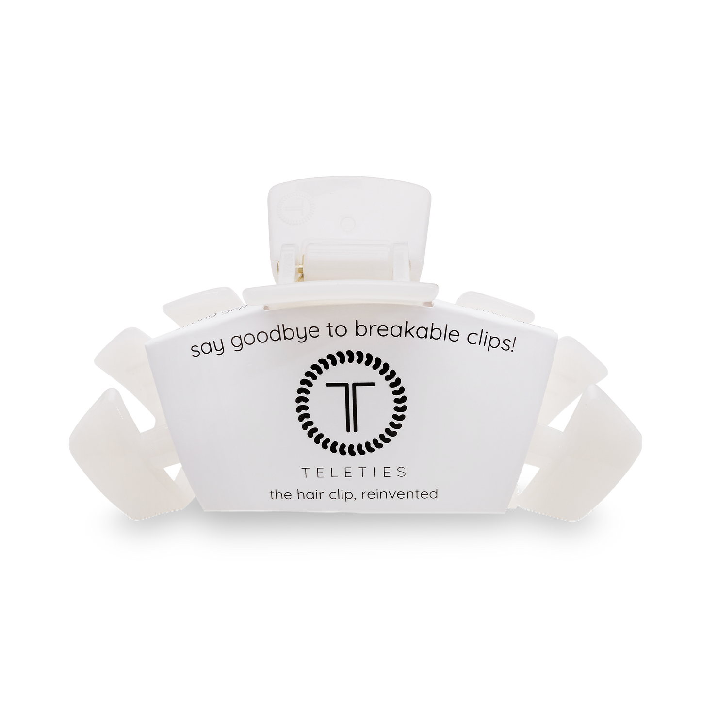 TELETIES - Coconut White Large Hair Clip