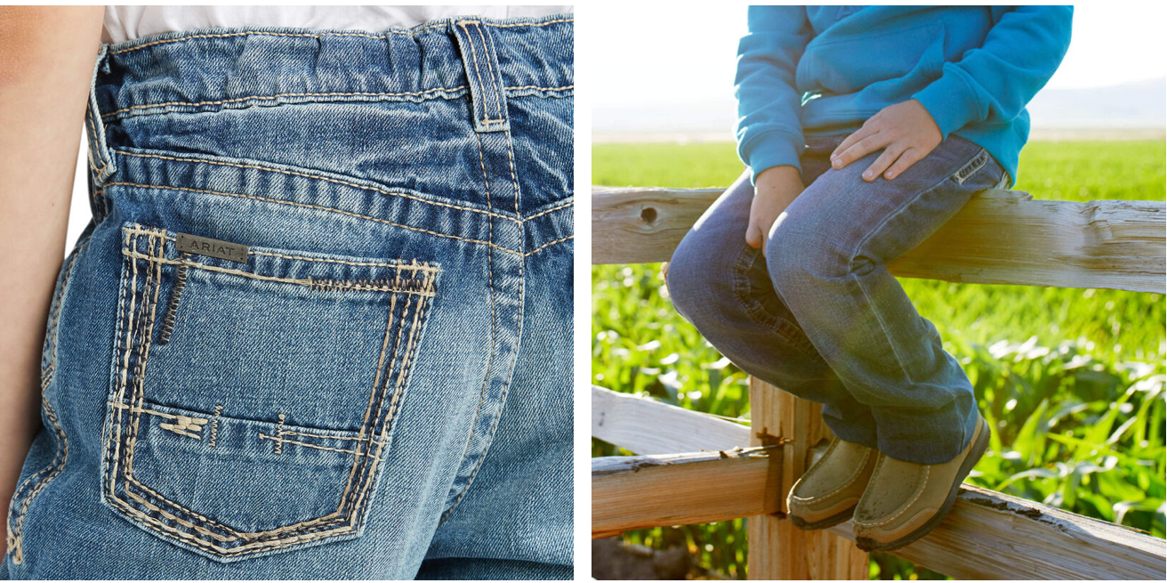 Ariat B4 Boys Relaxed Fit adjustable waistband