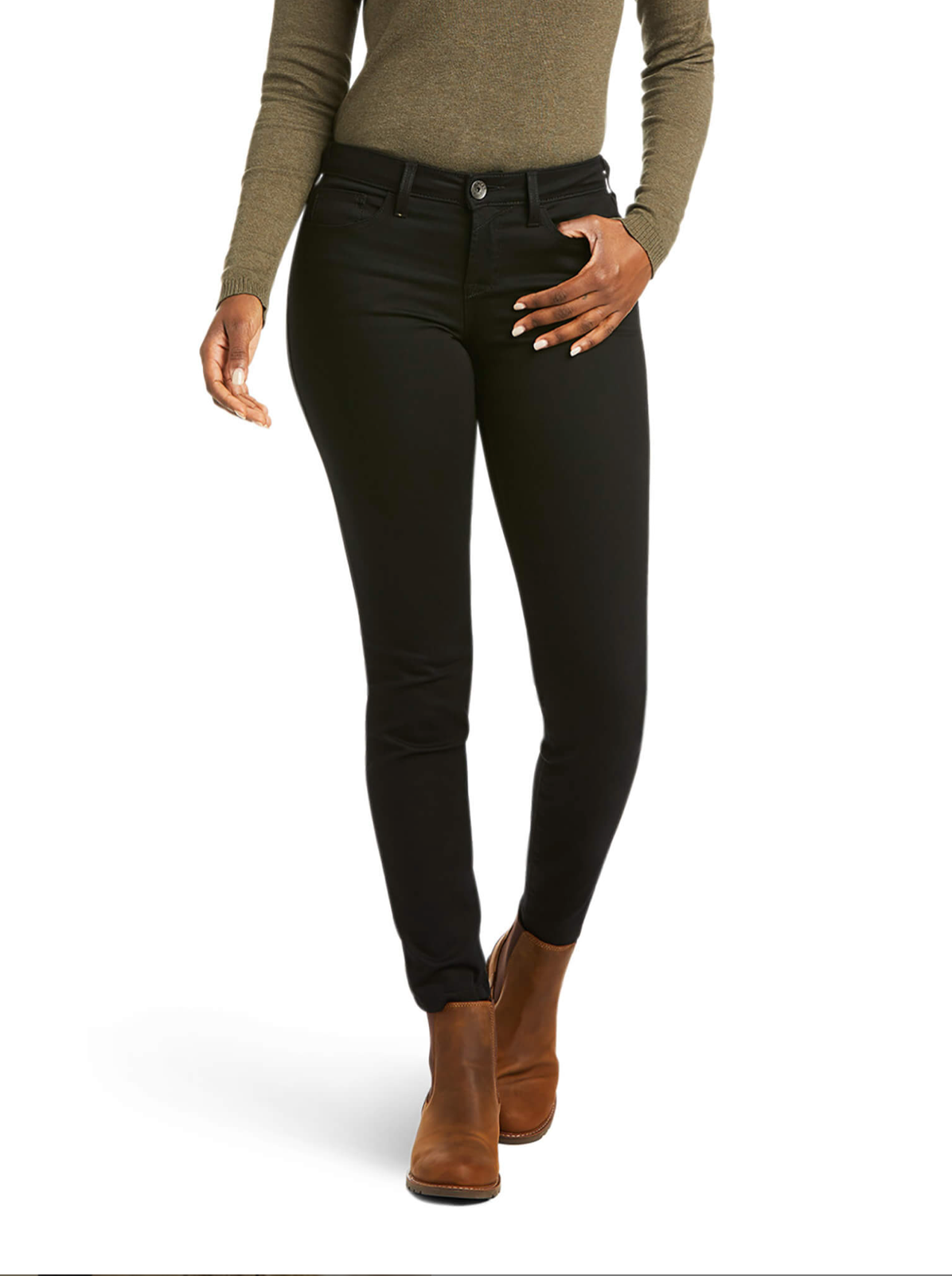 ARIAT WOMENS BLACK SKINNY PERFECT RISE