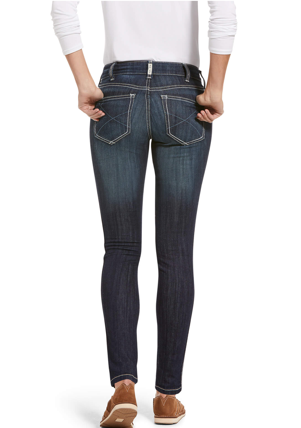 ARIAT WOMENS MID RISE SKINNY